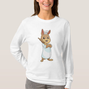 Rabbit as Baker with Rolling pin T-Shirt