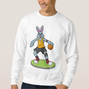 Rabbit as Basketball player with Basketball Sweatshirt