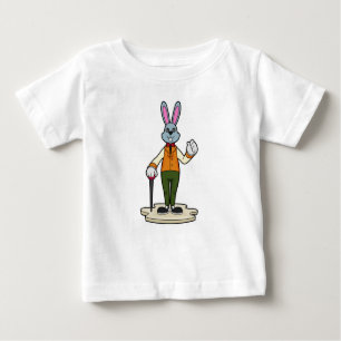 Rabbit as Gentleman with Cane Baby T-Shirt