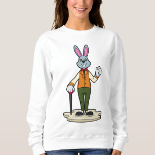 Rabbit as Gentleman with Cane Sweatshirt