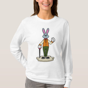 Rabbit as Gentleman with Cane T-Shirt