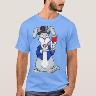 Rabbit as groom with jacket and cylinder T-Shirt