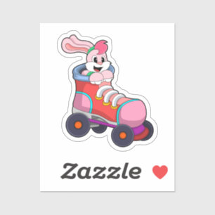 Rabbit as Inline Skater with Inline Skates