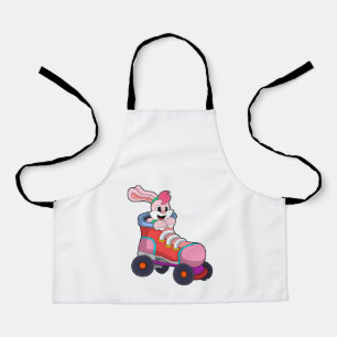 Rabbit as Inline Skater with Inline Skates Apron