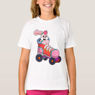 Rabbit as Inline Skater with Inline Skates T-Shirt