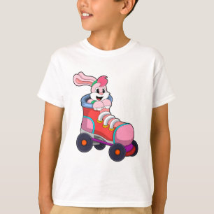 Rabbit as Inline Skater with Inline Skates T-Shirt