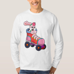 Rabbit as Inline Skater with Inline Skates T-Shirt