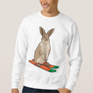 Rabbit as Skier with Ski Sweatshirt