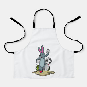 Rabbit as Soccer player with Soccer Apron