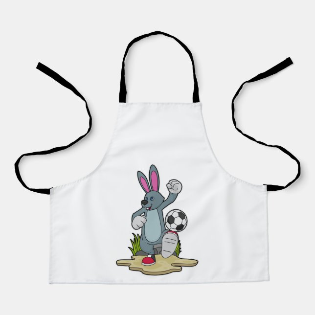 Rabbit as Soccer player with Soccer Apron (Front)