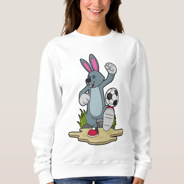 Rabbit as Soccer player with Soccer Sweatshirt (Front)