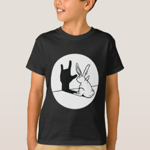 Rabbit Asl Hand Gesture Deaf Hearing Loss Awarenes T-Shirt