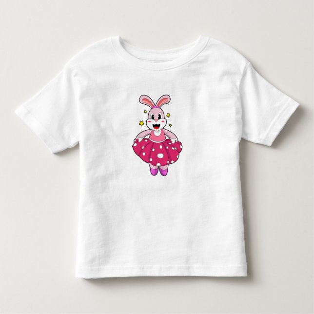 Rabbit at Ballet Dance Toddler T-Shirt (Front)