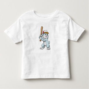 Rabbit at Baseball with Baseball bat Toddler T-Shirt