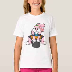 Rabbit at Fitness with Dumbbell.PNG T-Shirt