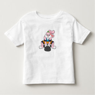 Rabbit at Fitness with Dumbbell.PNG Toddler T-Shirt