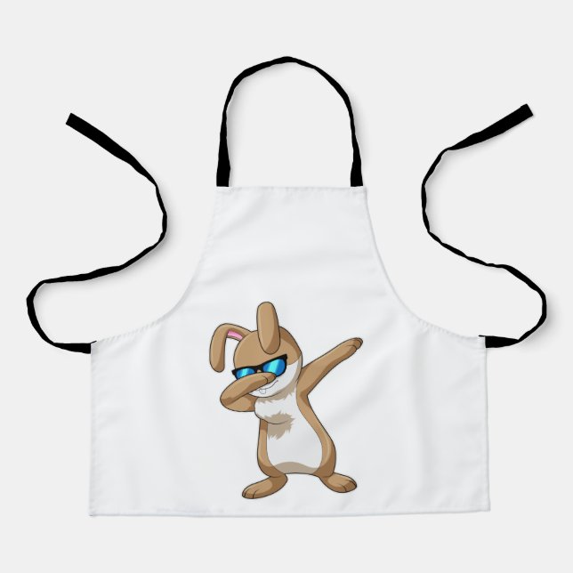 Rabbit at Hip Hop Dance Dab Apron (Front)