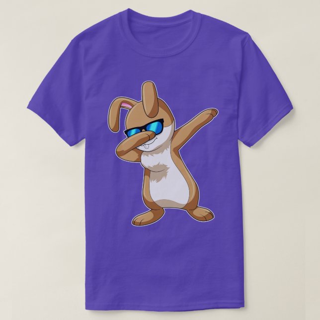 Rabbit at Hip Hop Dance Dab T-Shirt (Design Front)