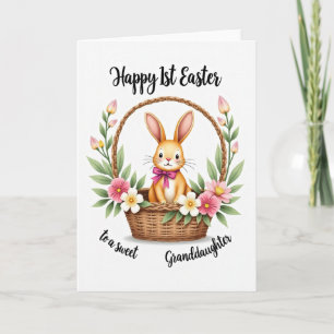 Rabbit Basket Easter Card