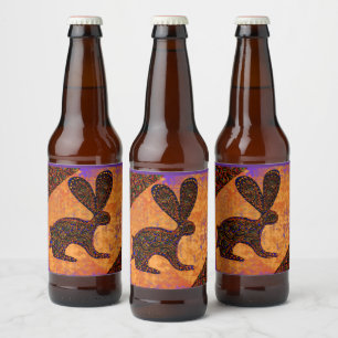 RABBIT BEER BOTTLE LABEL