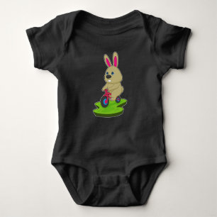 Rabbit Bicycle Baby Bodysuit