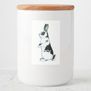 Rabbit:  Black and White Food Label