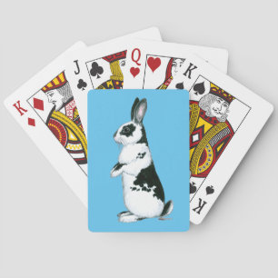 Rabbit: Black and White Playing Cards