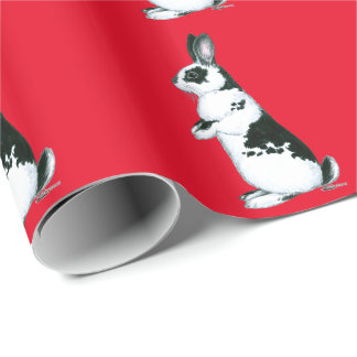 Rabbit: Black and White Wrapping Paper