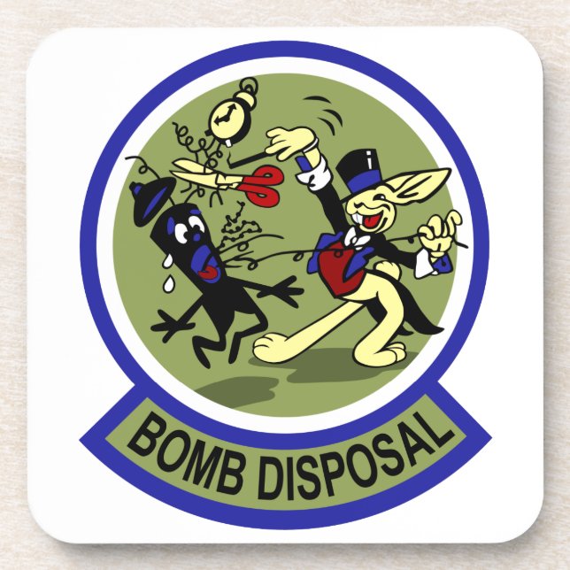 Rabbit Bomb Disposal Coaster (Front)
