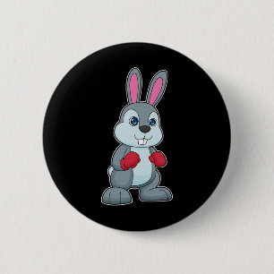 Rabbit Boxer Boxing Gloves Boxing 6 Cm Round Badge