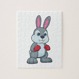 Rabbit Boxing Boxer Boxing gloves Jigsaw Puzzle