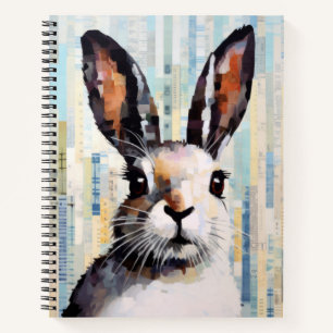 Rabbit Bunny Animal Art Decor Paint Notebook