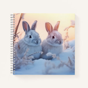 Rabbit Bunny Animal Wildlife Wilderness Colourful Notebook