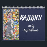 Rabbit Bunny Art Calendar Any Year Tuzi Williams<br><div class="desc">A collection of more colourful and lively rabbit artwork by artist Tuzi Williams!</div>