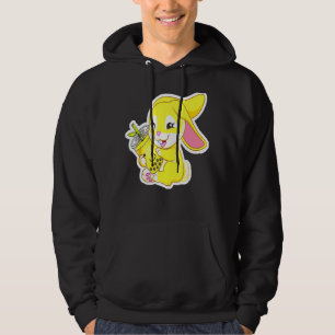 Rabbit Bunny Bae Bubble Boba Tea Chinese Easter De Hoodie