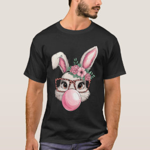 Rabbit Bunny Blowing Bubble Easter Day Cute Women T-Shirt