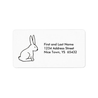 Rabbit bunny fun simple graphic symbol logo art label