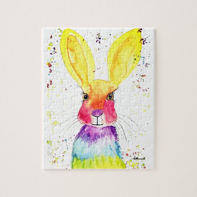 Rabbit Bunny Hare Easter Animal Wildlife Cute  Jigsaw Puzzle (Vertical)