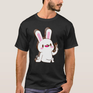 Rabbit Bunny Multilayer Peace Relaxed Cute Aesthet T-Shirt