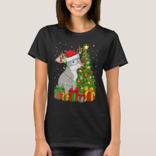 Rabbit Bunny   Xmas Holiday Santa Bunny Christmas  T-Shirt