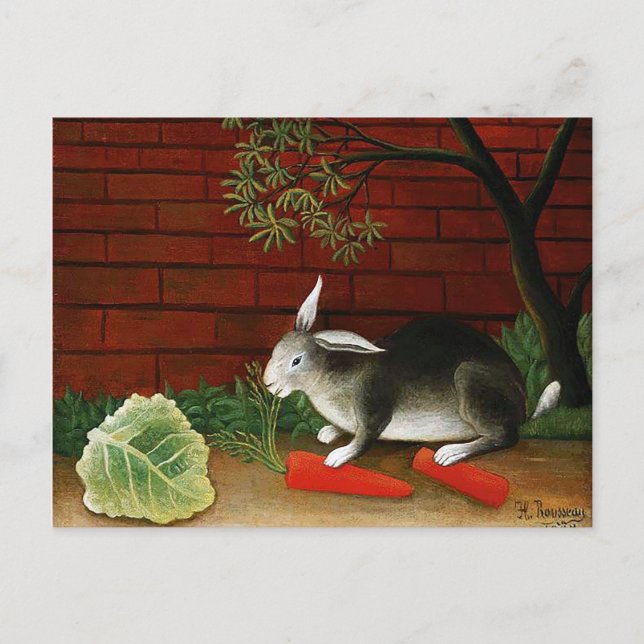 Rabbit by Henri Rousseau Postcard (Front)