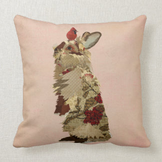 RABBIT & CARDINAL Pillow
