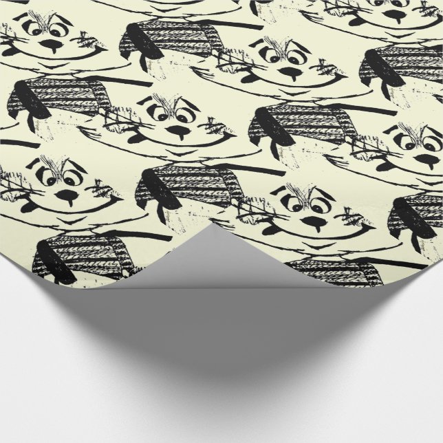 Rabbit Cartoon Wrapping Paper (Corner)