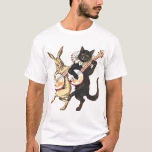 Rabbit & Cat Men's light short sleeve T-Shirt