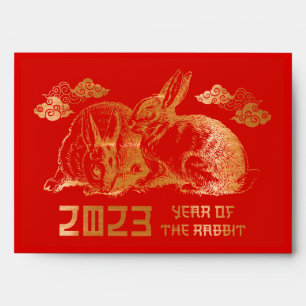 Rabbit Chinese Zodiac Lunar New Year Lai See Red Envelope