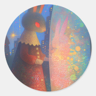 Rabbit Classic Round Sticker