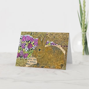 Rabbit Collage, Easter Holiday Card