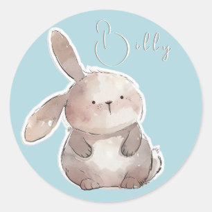 Rabbit Cute 2, Custom Classic Round Sticker