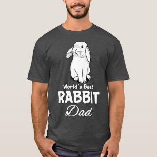 Rabbit Dad Cute Bunny Pet For Father Men T-Shirt