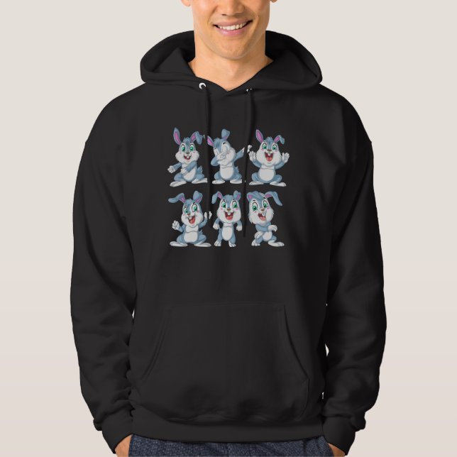 rabbit dancing hoodie (Front)